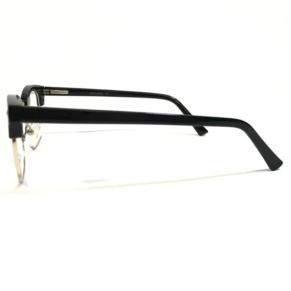 Eight to Eighty Eyeglasses Frames BUSTER BLACK/GOLD Square Full Rim 51-21-145